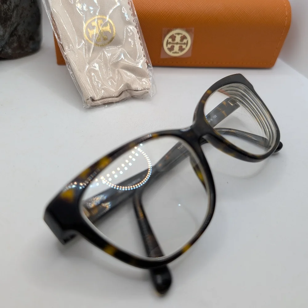 Tory Burch Tortoiseshell and Black Optical Glasses